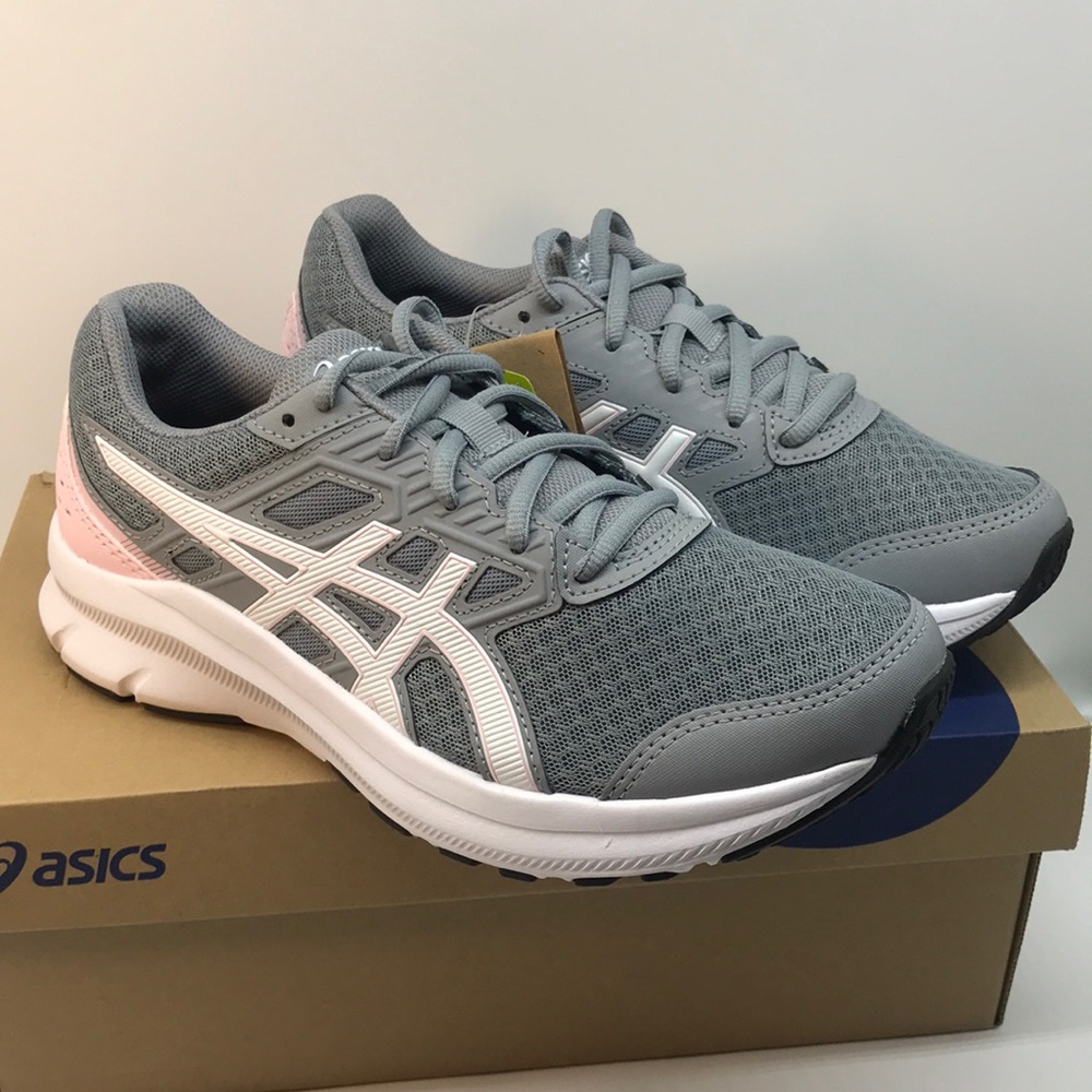 ASICS Women's JOLT 3 Running Shoe Size 7.5 Sheet Rock/ Pink Salt Color
